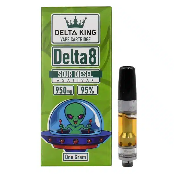 Delta 8 THC Carts Prefilled by Delta King | 1GR Vape Oil Sativa - Image 4